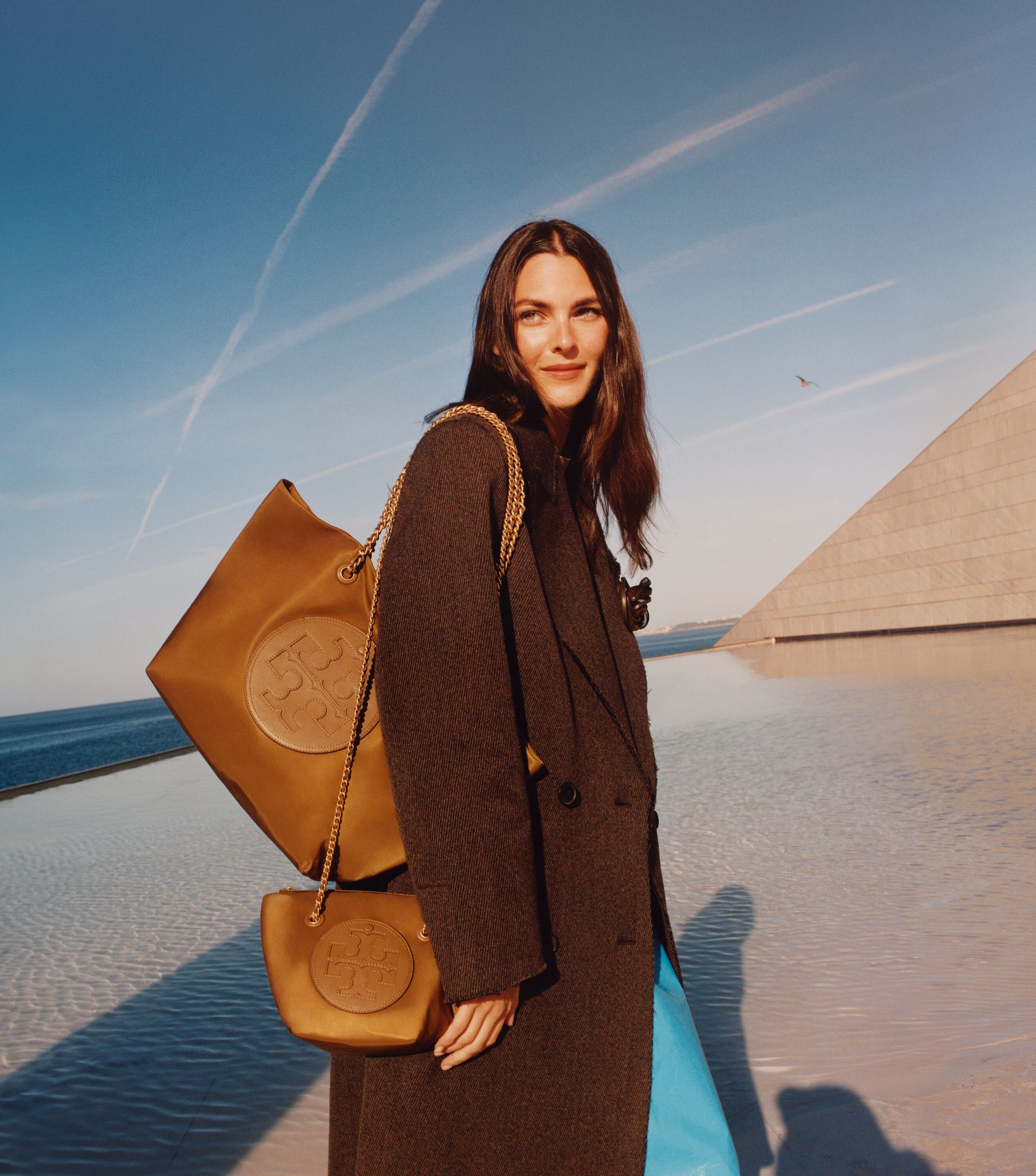 Ella Chain Tote, Russet Tan | Tory Burch KW