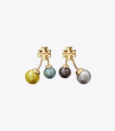 Kira Pearl Front-Back Earring