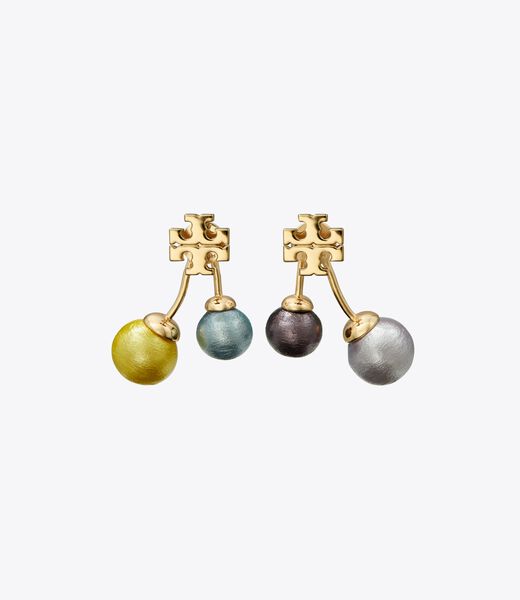 Kira Pearl Front-Back Earring