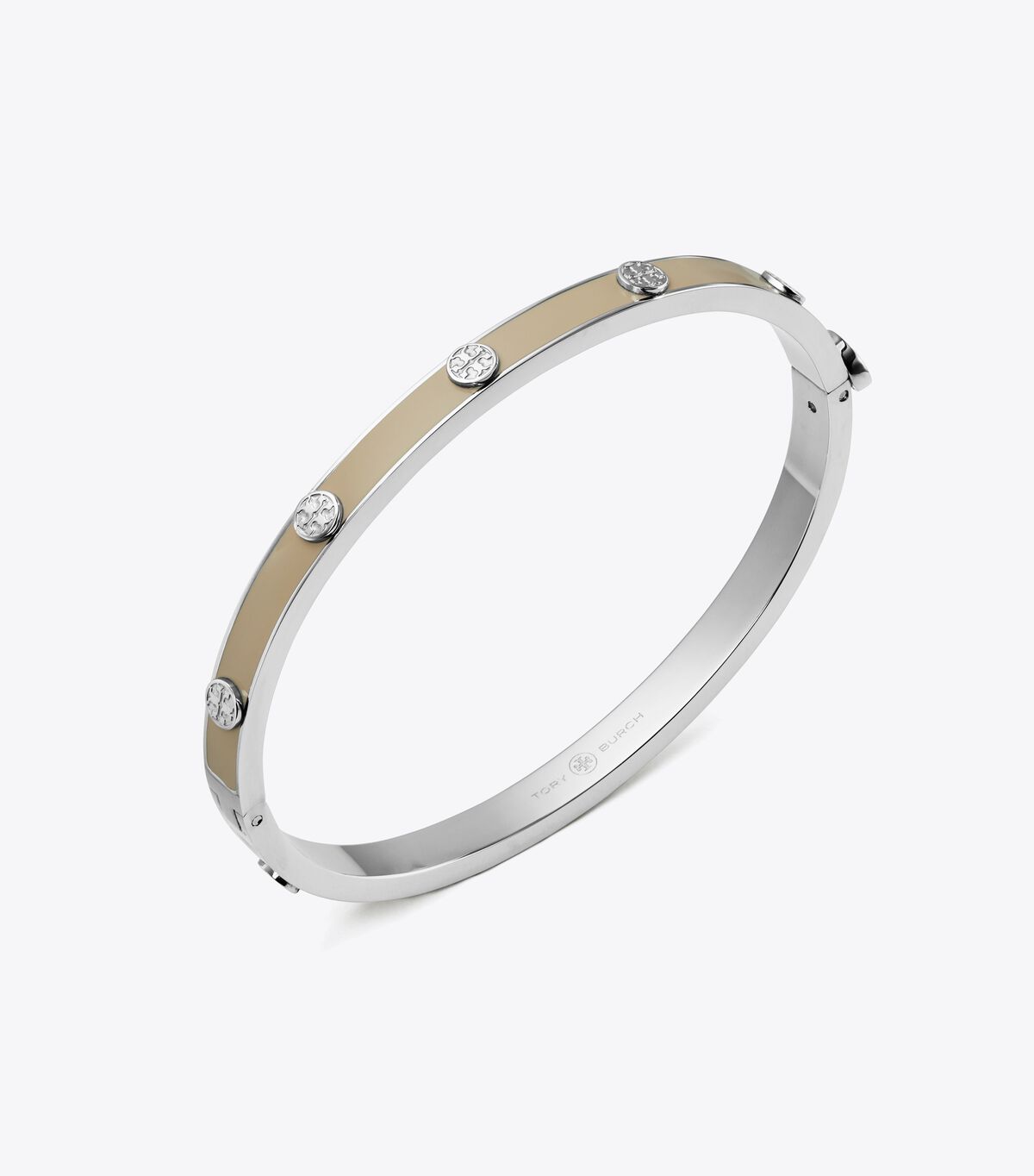 tory burch miller stud enamel 5mm hinge bracelet