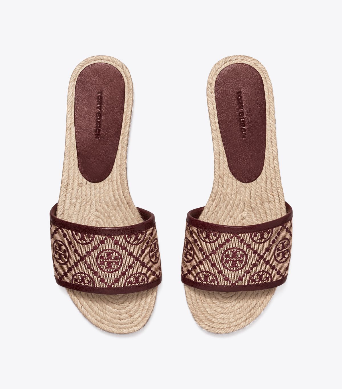 tory burch t monogram espadrille slide