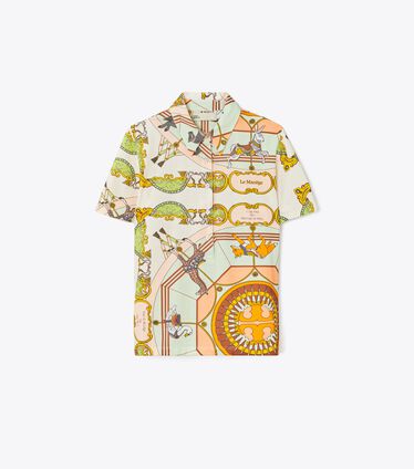 Mercerized Cotton Printed Polo
