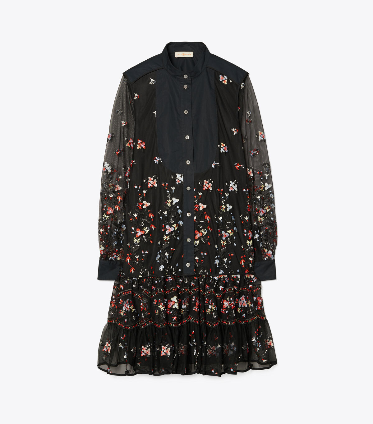 tory burch embroidered tunic