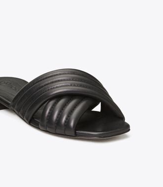 Kira Quilted Flat Slide