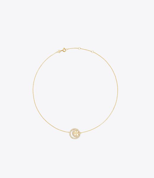 tory burch miller double ring pendant