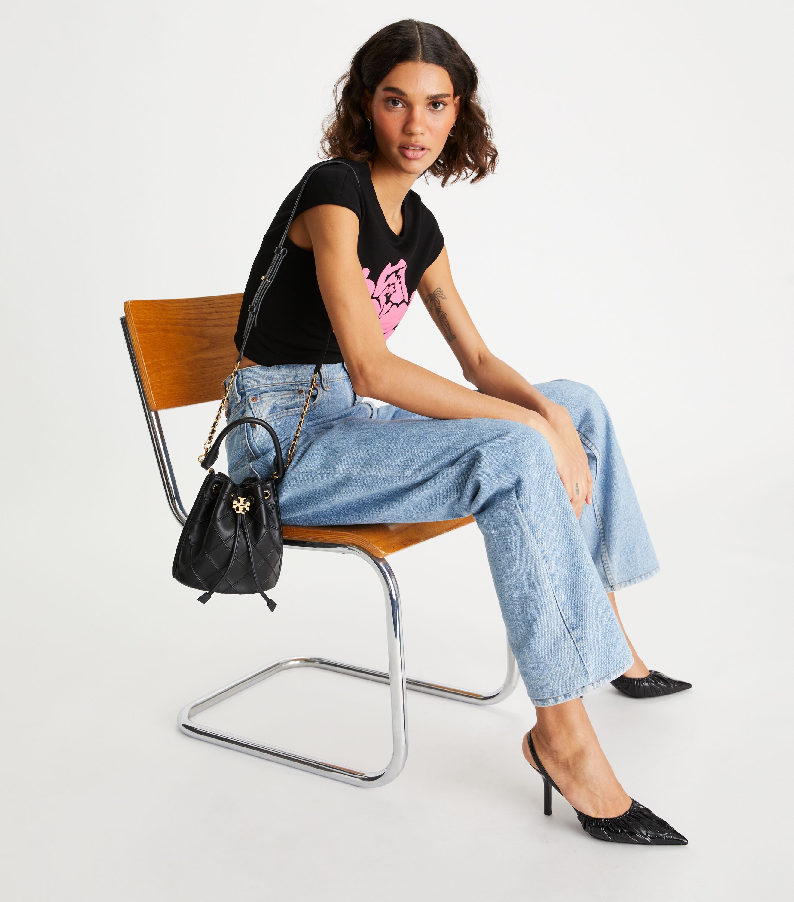 Tory burch fleming bucket hotsell