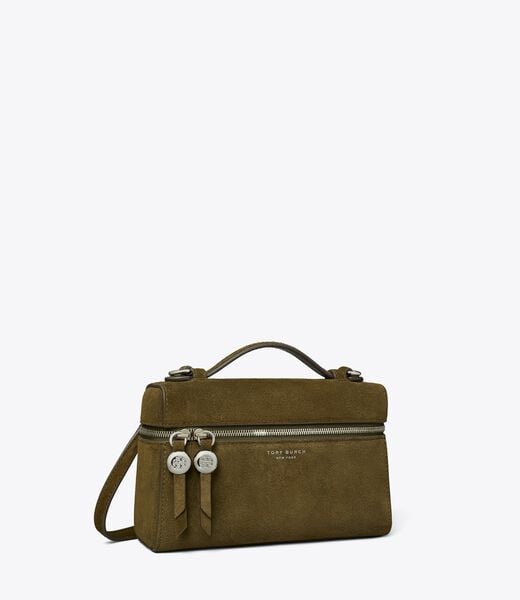 tory burch romy suede slim top handle