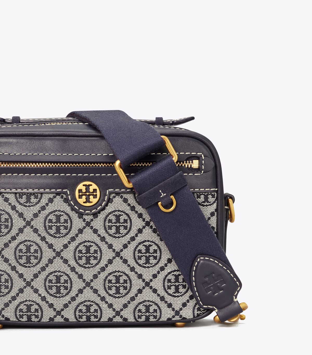 tory burch t monogram jacquard camera bag