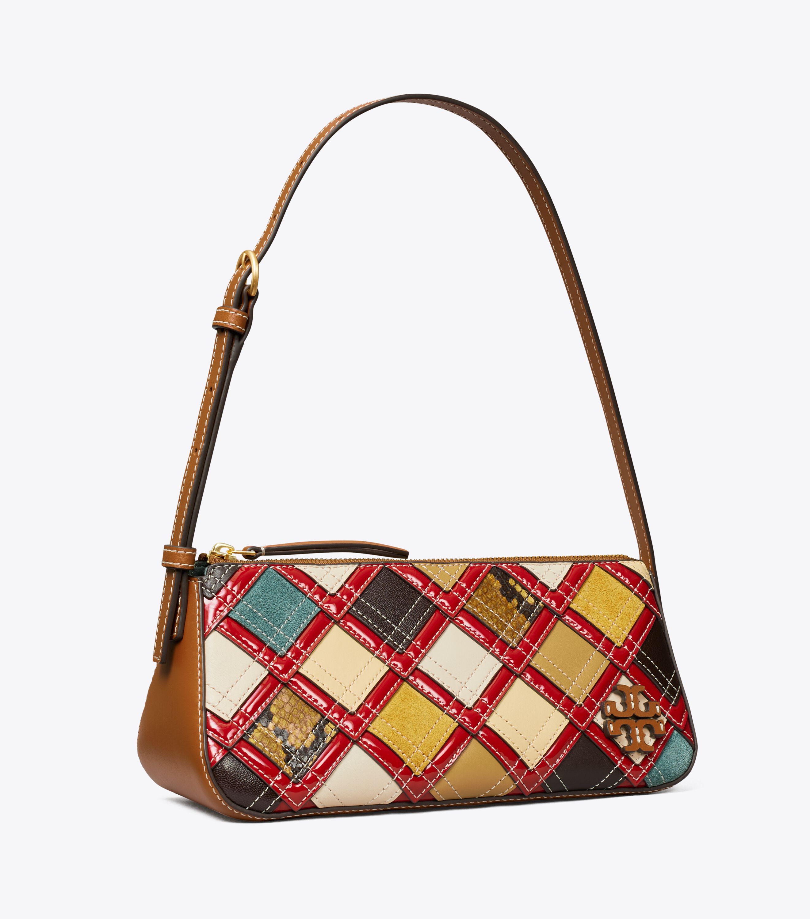 McGraw Patchwork Wedge Bag Handbags Tory Burch