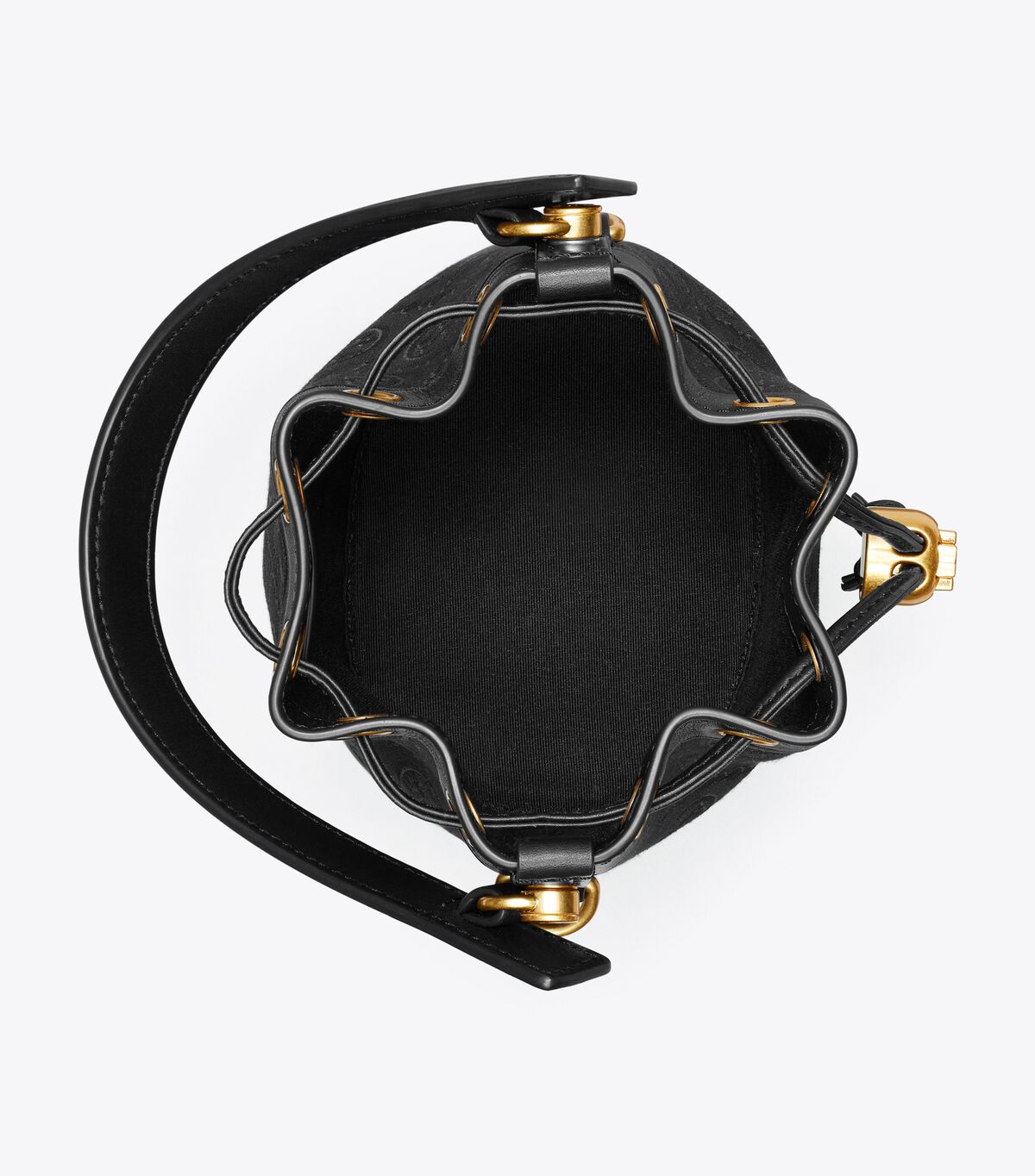 tory burch mini t monogram bucket bag