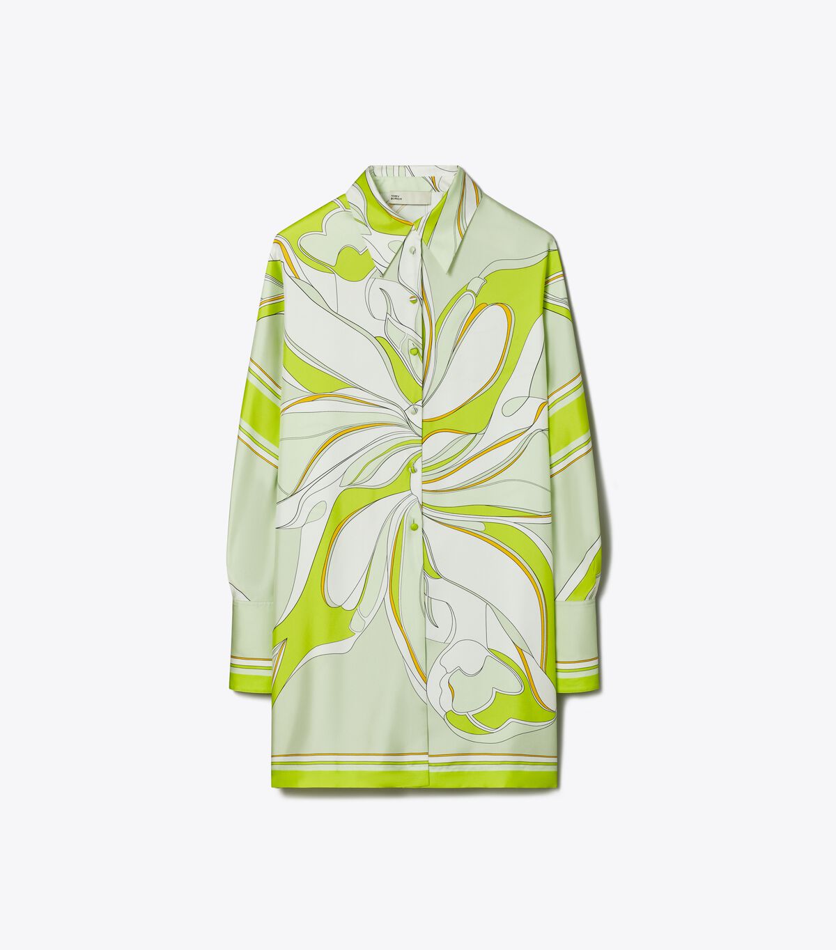 tory burch printed silk tunic
