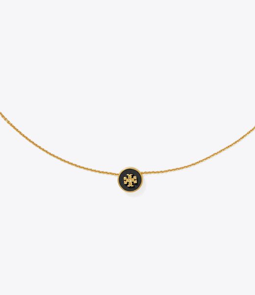 tory burch kira enamel pendant necklace