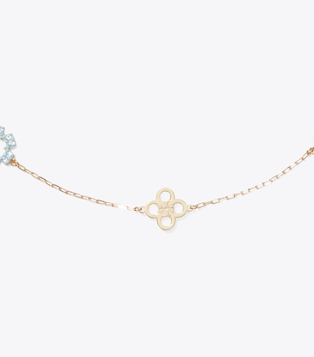tory burch forget me not pav   necklace