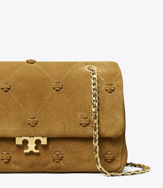 Small Bunny Knot Suede Shoulder Bag tory burch small bunny knot suede shoulder bag