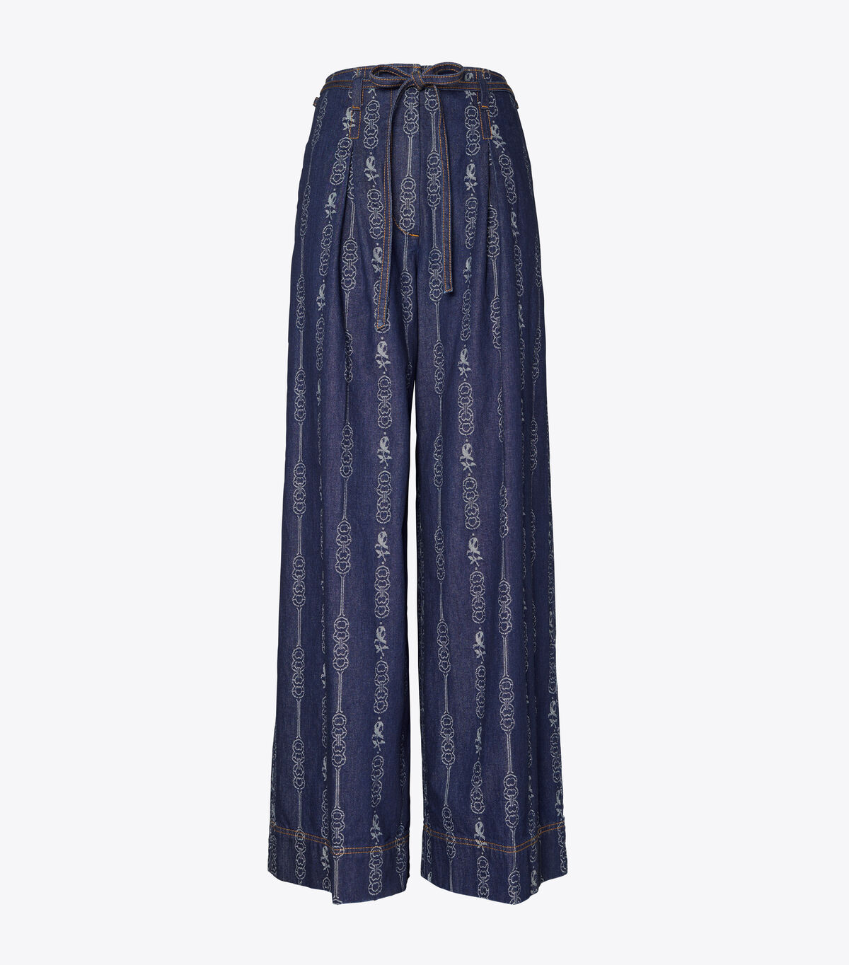 Gemini Jacquard Denim Trouser | 448 | Pants
