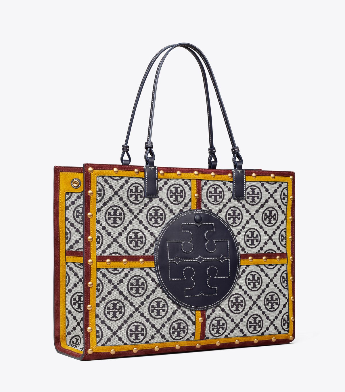 Ella Monogram Quadrant Tote Bag | New Arrivals | Tory Burch