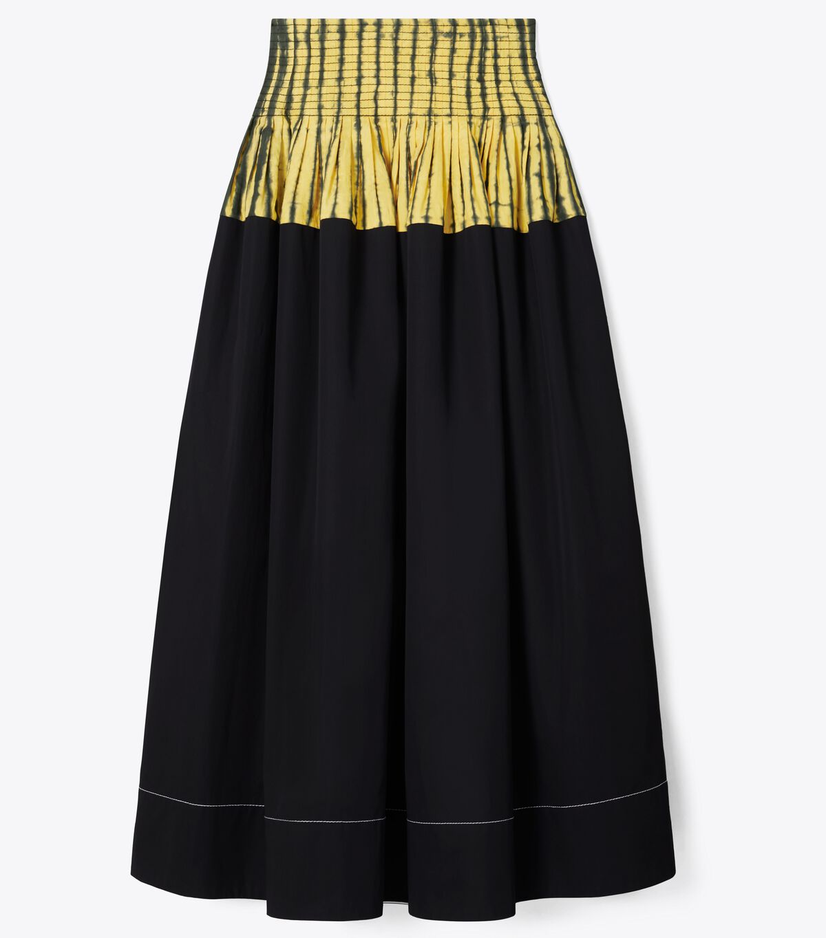 tory burch tie dye stripe colorblock skirt
