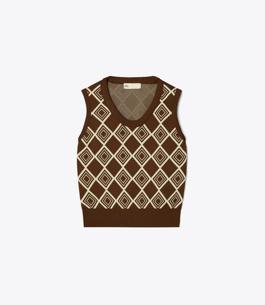 Diamond Jacquard Vest