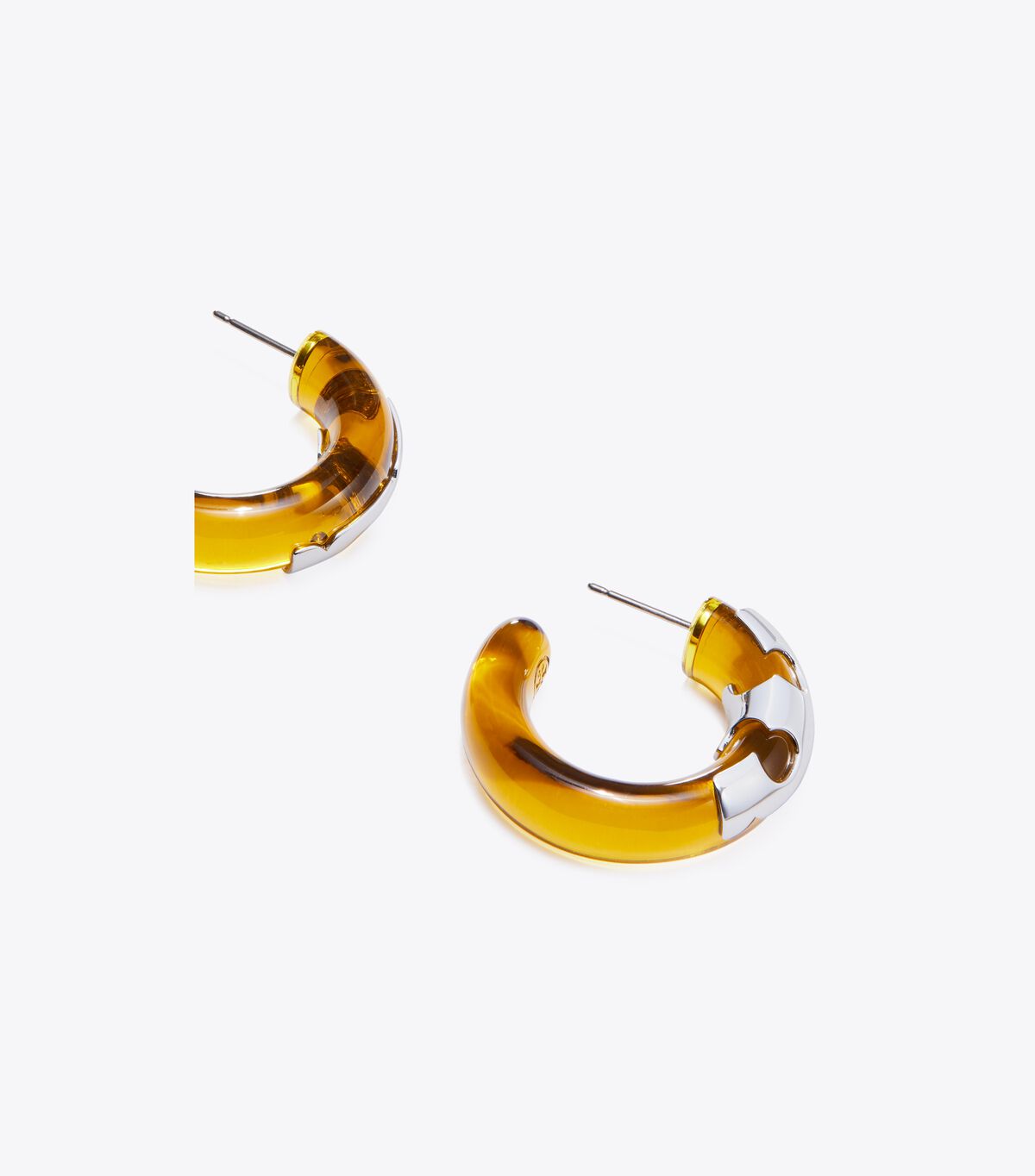 tory burch resin hoop earring