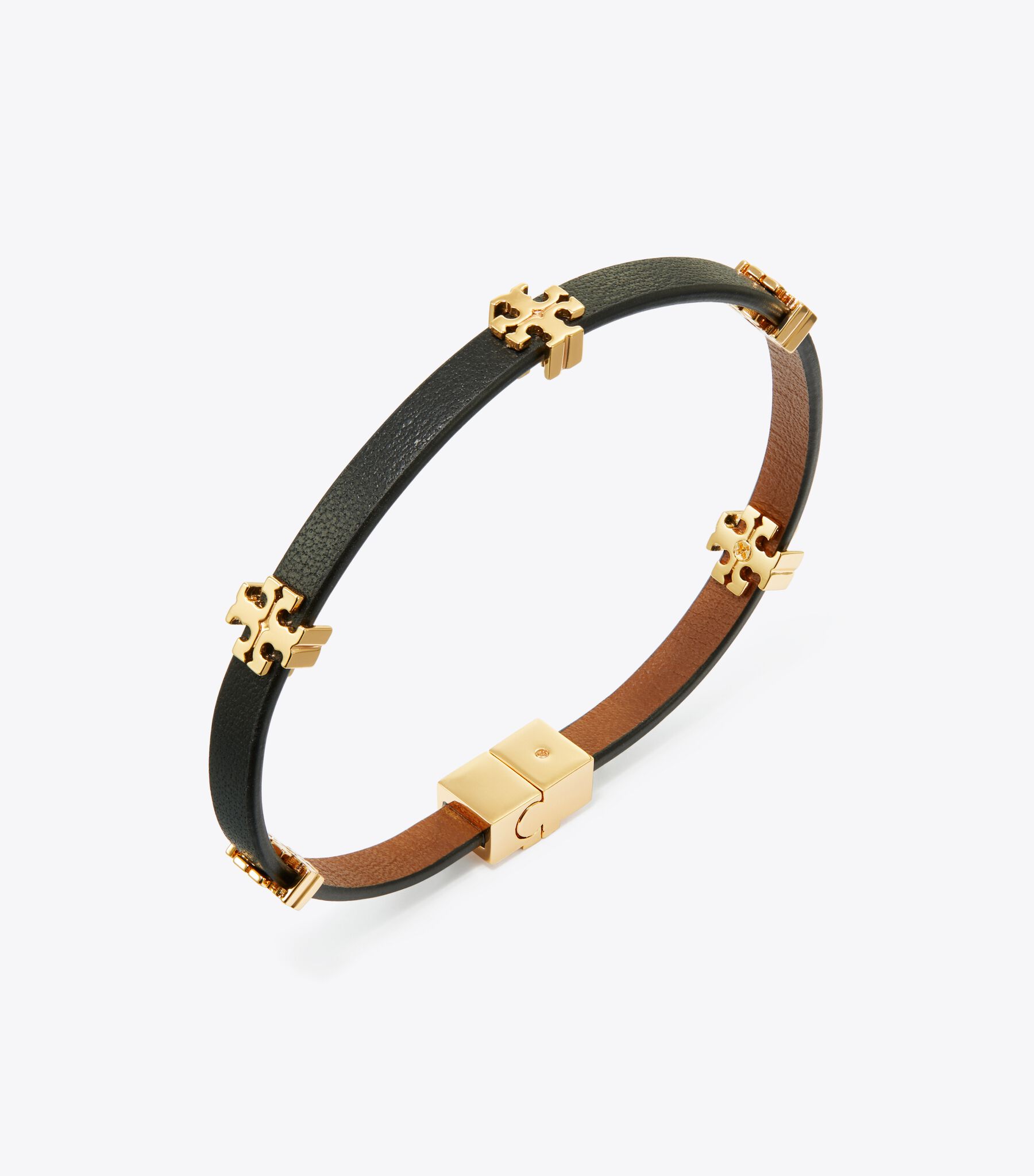 Tory Burch Black and Gold Bracelet Black Bracelet with logo Tory Burch - Vitkac CF main image 2