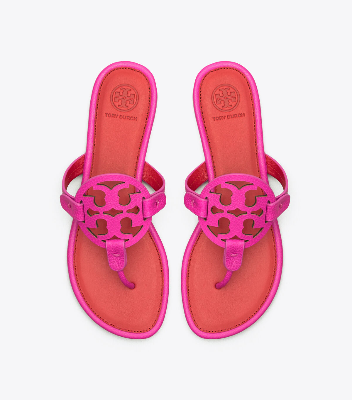 tory burch miller sandal tumbled leather