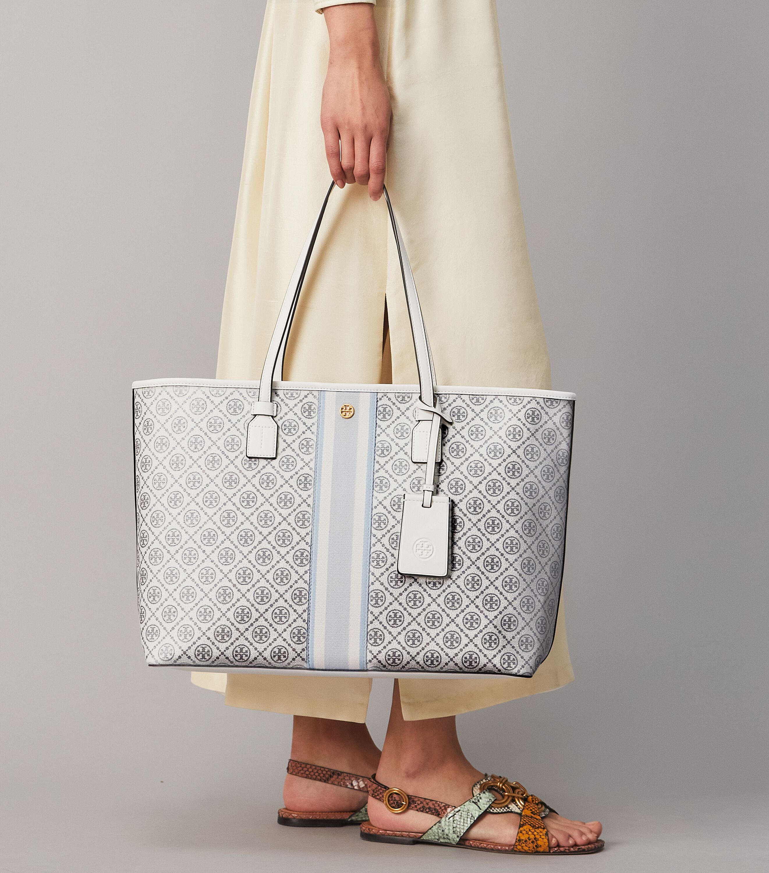 Coated Canvas Tote Bag Handbags Tory Burch
