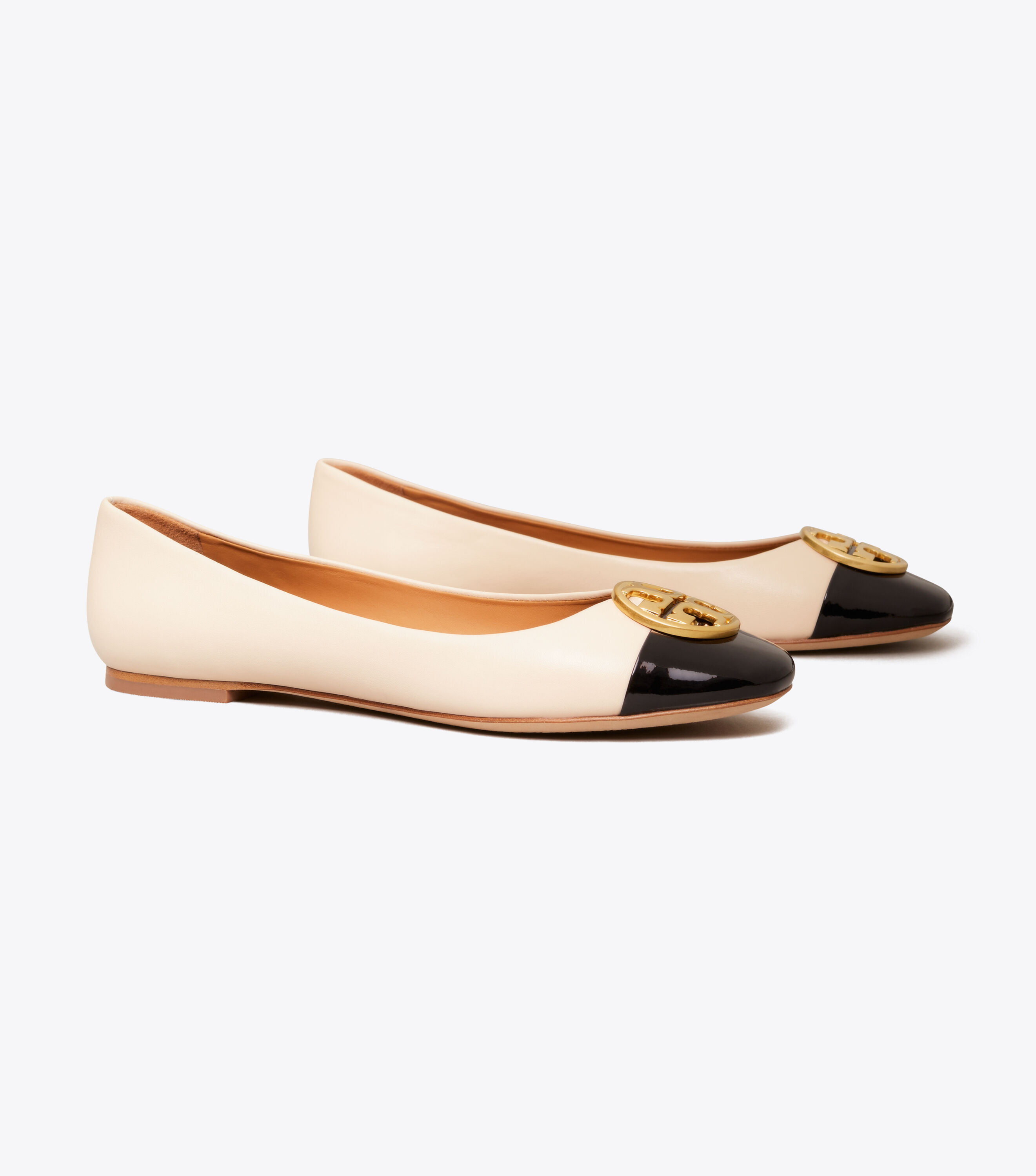 Chelsea Cap Toe Ballet Flat Shoes Tory Burch