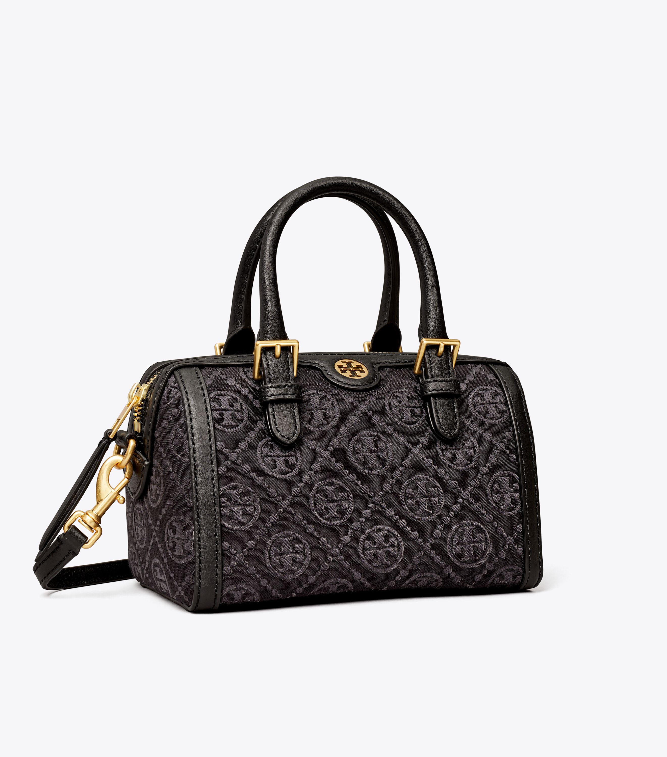 Petite T Monogram Barrel Bag Mini Bags Tory Burch