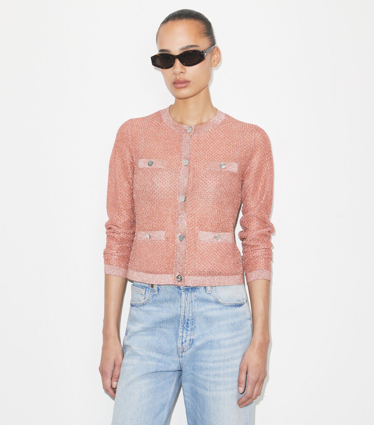 Kendra Mesh Cardigan tory burch kendra mesh cardigan