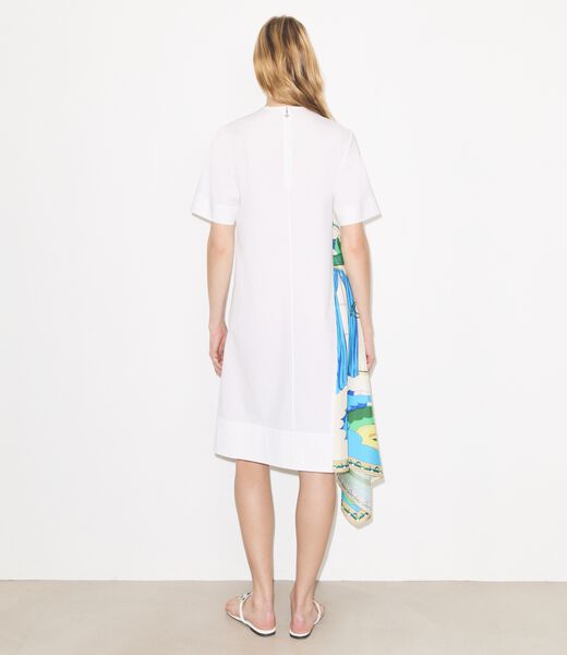 tory burch silk panel cotton dress