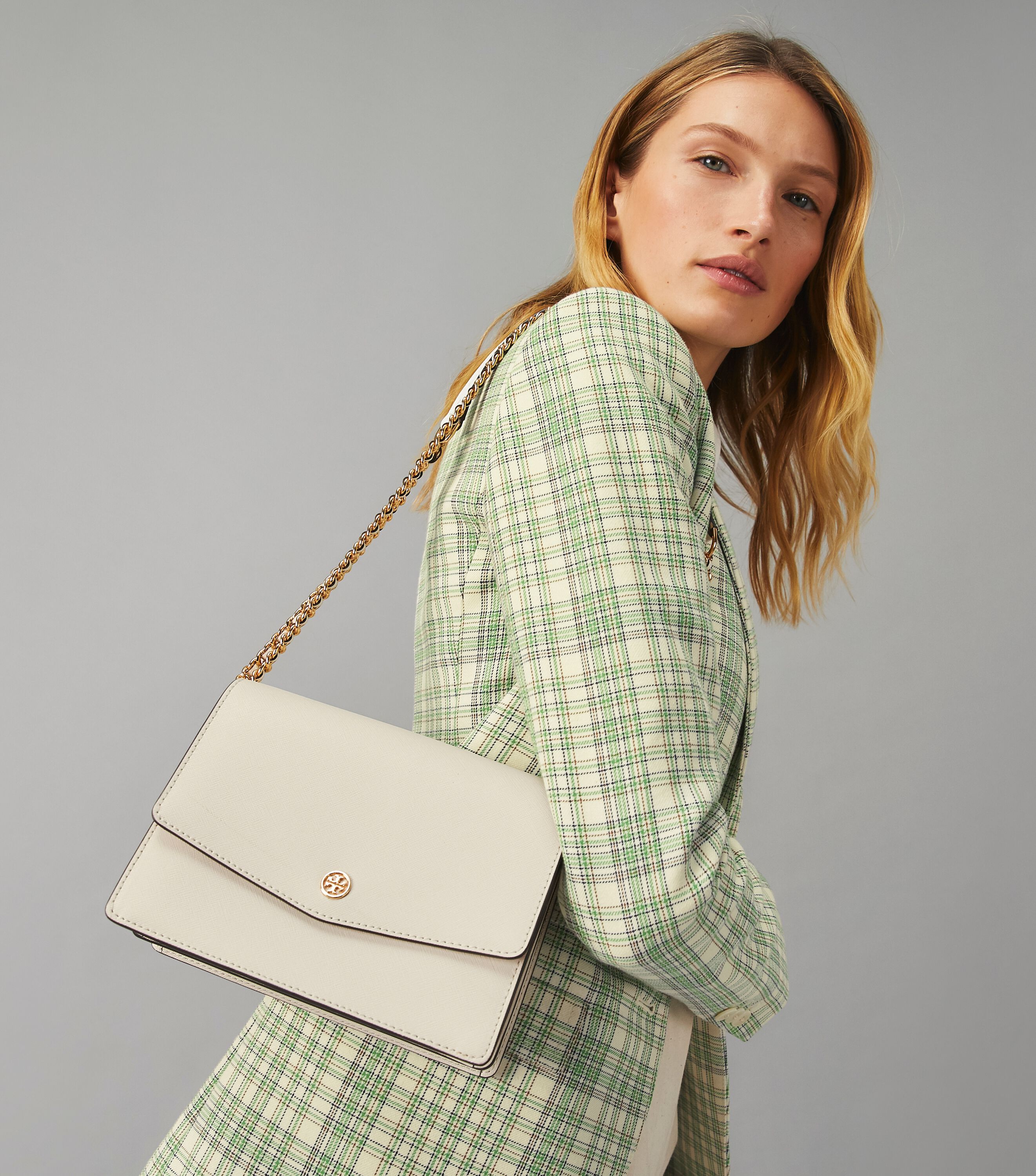 Tory burch robinson leather convertible shoulder bag sales