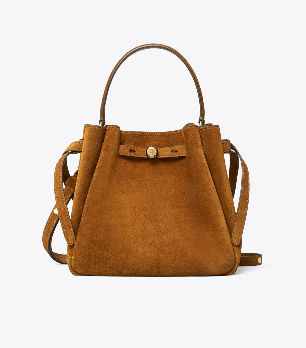 tory burch romy suede bucket bag