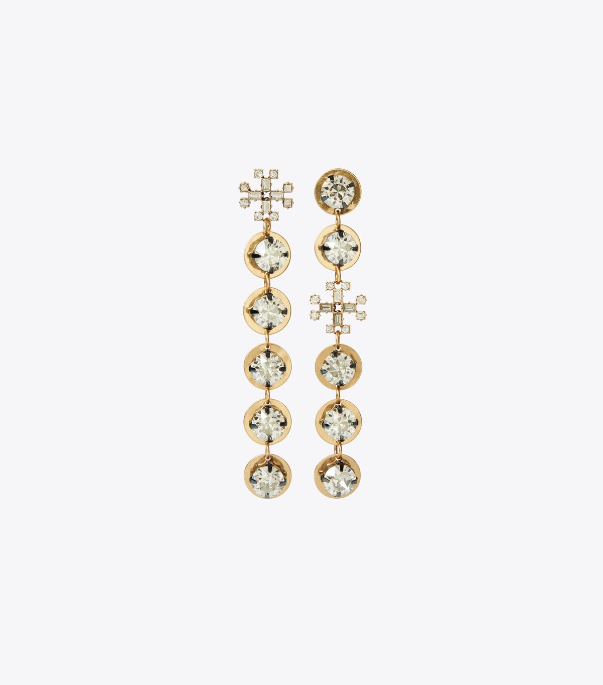 tory burch crystal linear earring
