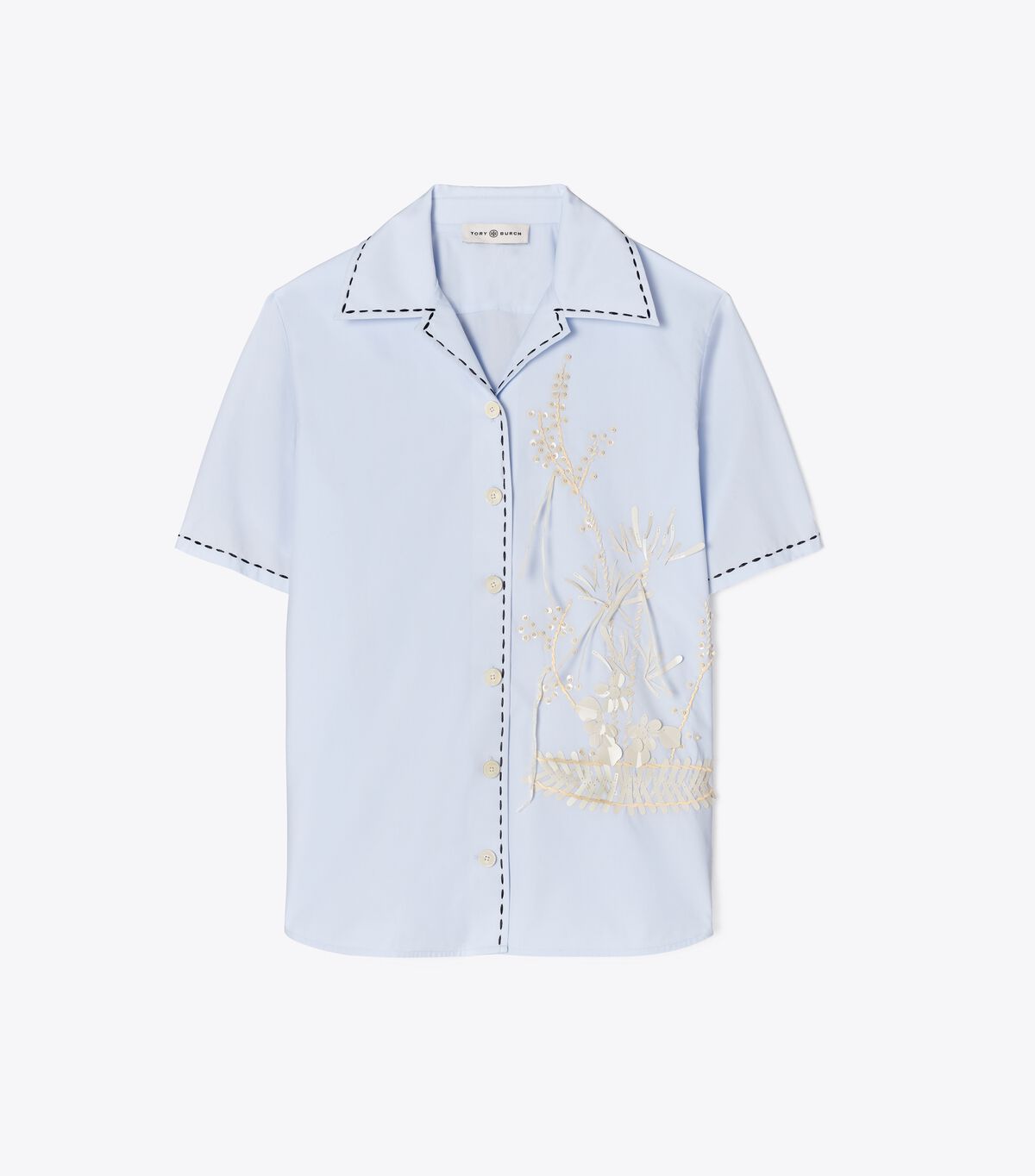 Embroidered Camp Shirt