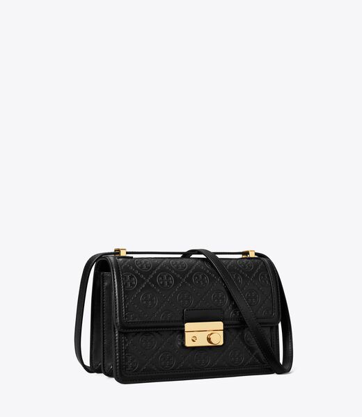tory burch t monogram leather shoulder bag