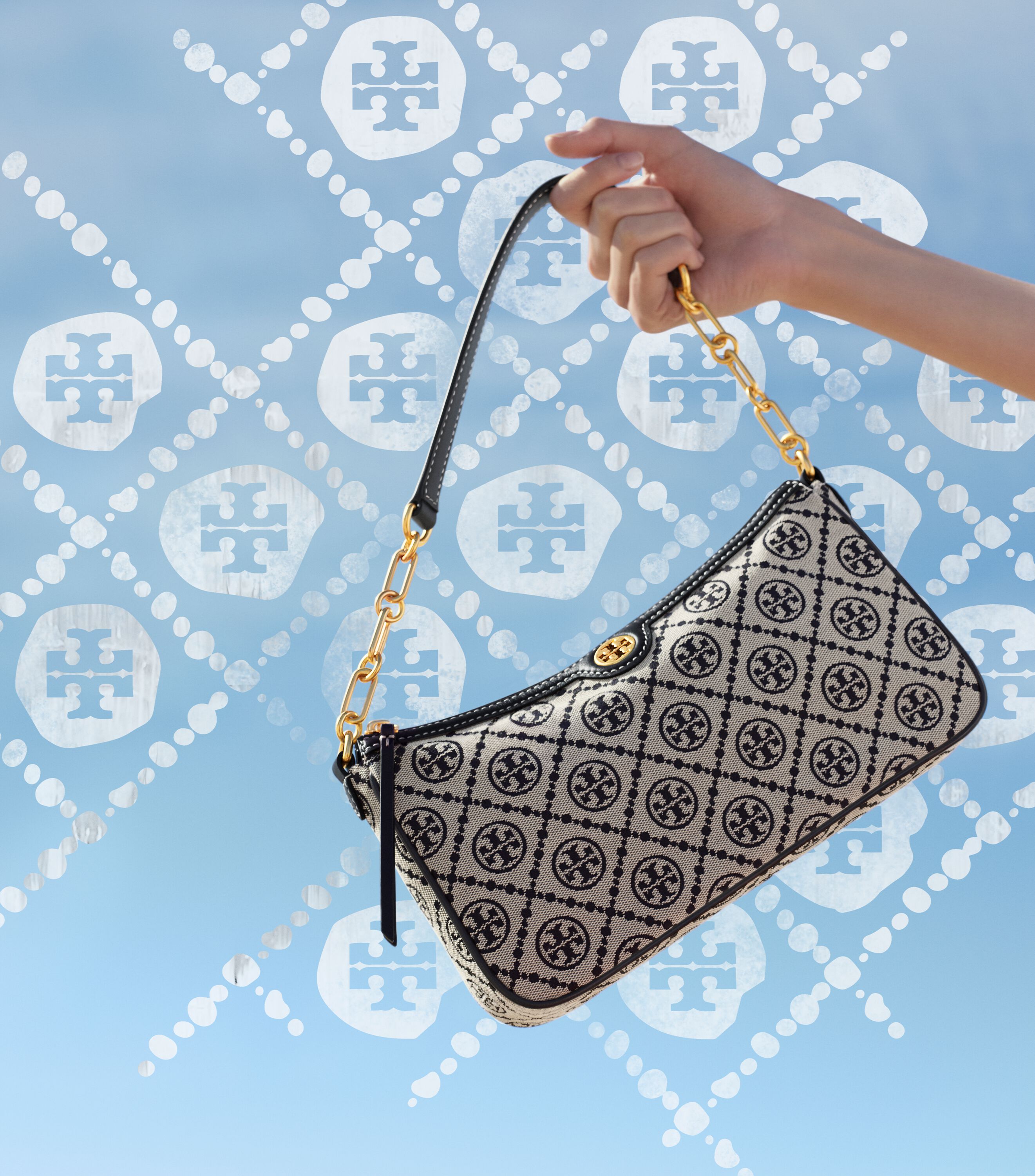 Tory Burch T Monogram Jacquard Studio Bag Tory Burch KW