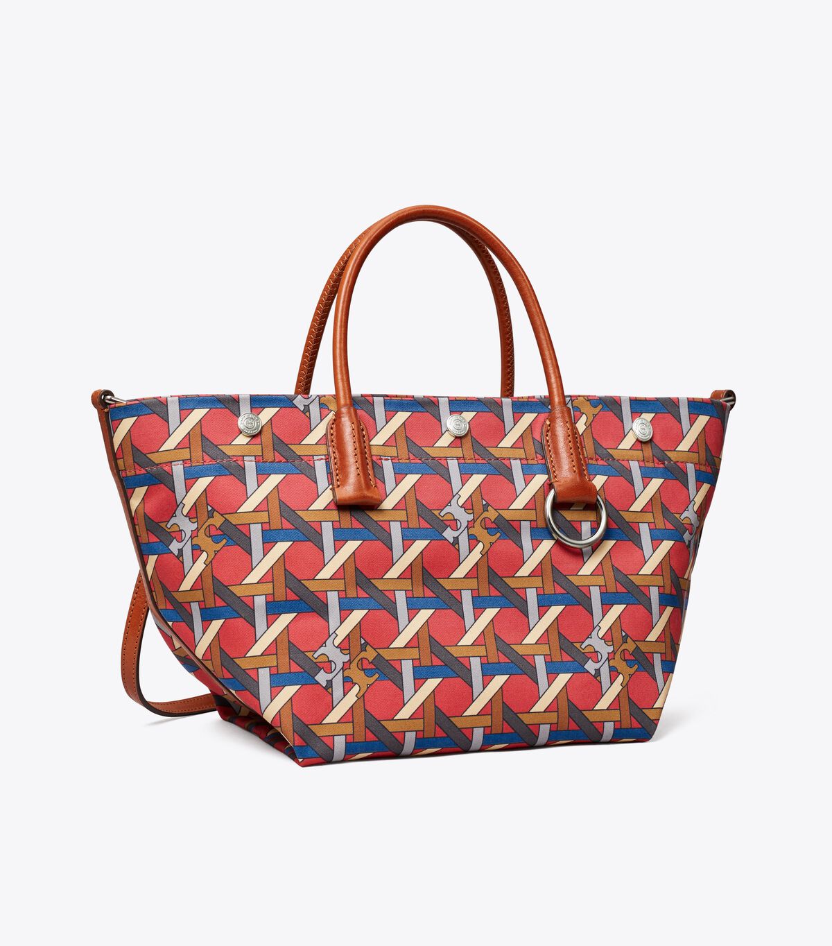 Small Canvas Basketweave Tote Bag