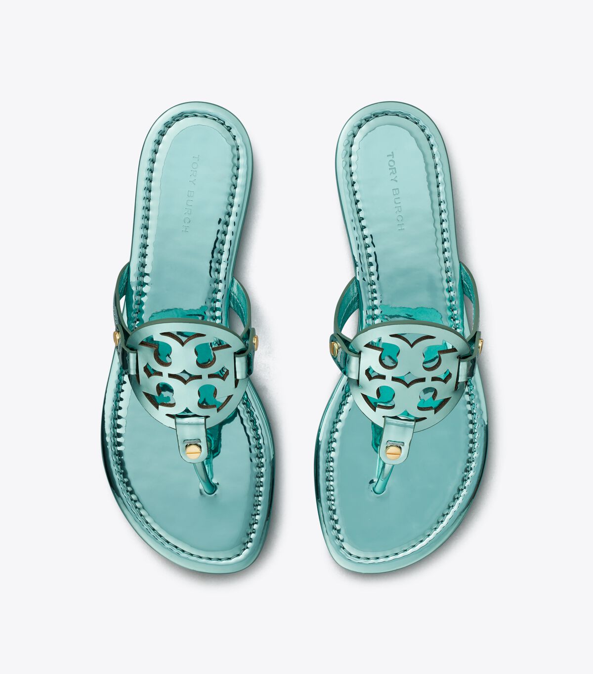tory burch miller metallic sandal