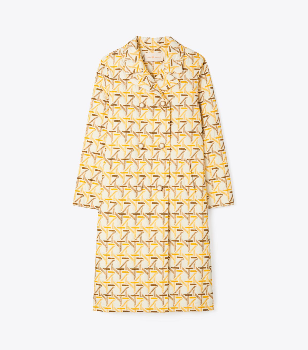 Embroidered Peacoat
