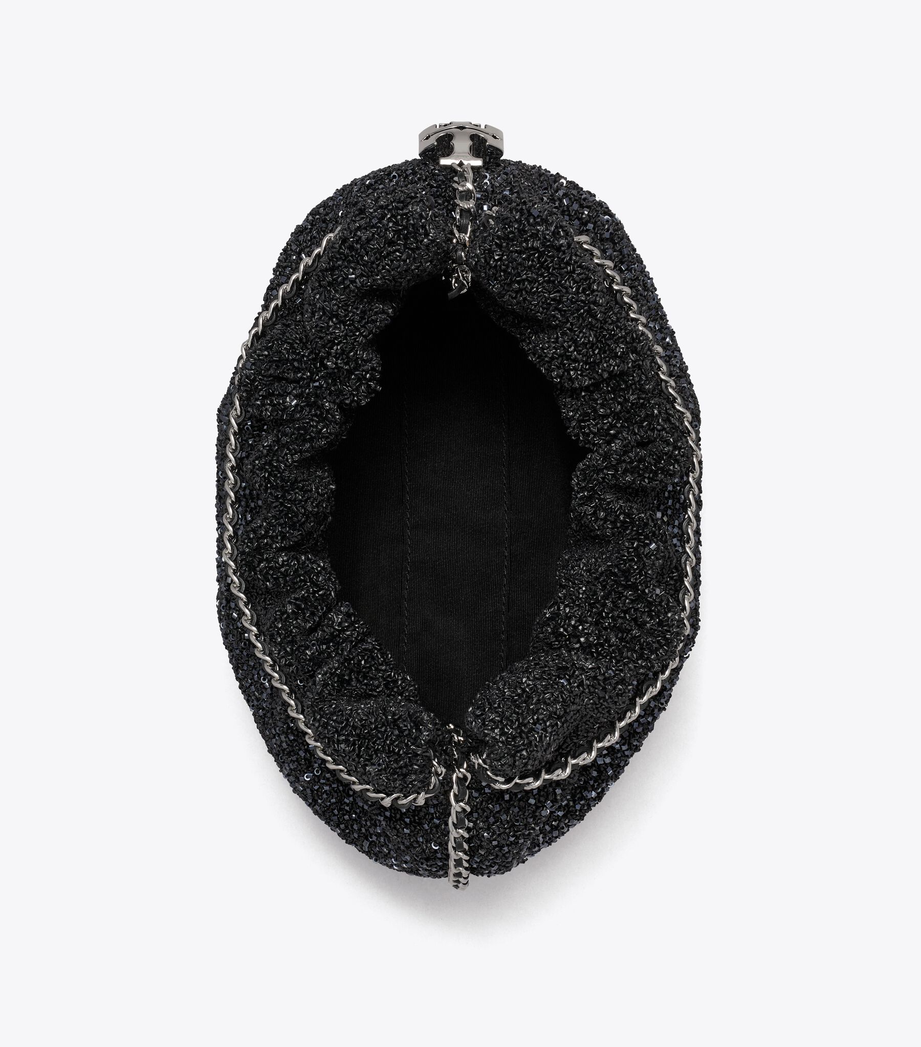 TB x BonBon Mini Fleming Embellished Hobo Bag, Sugared Licorice 