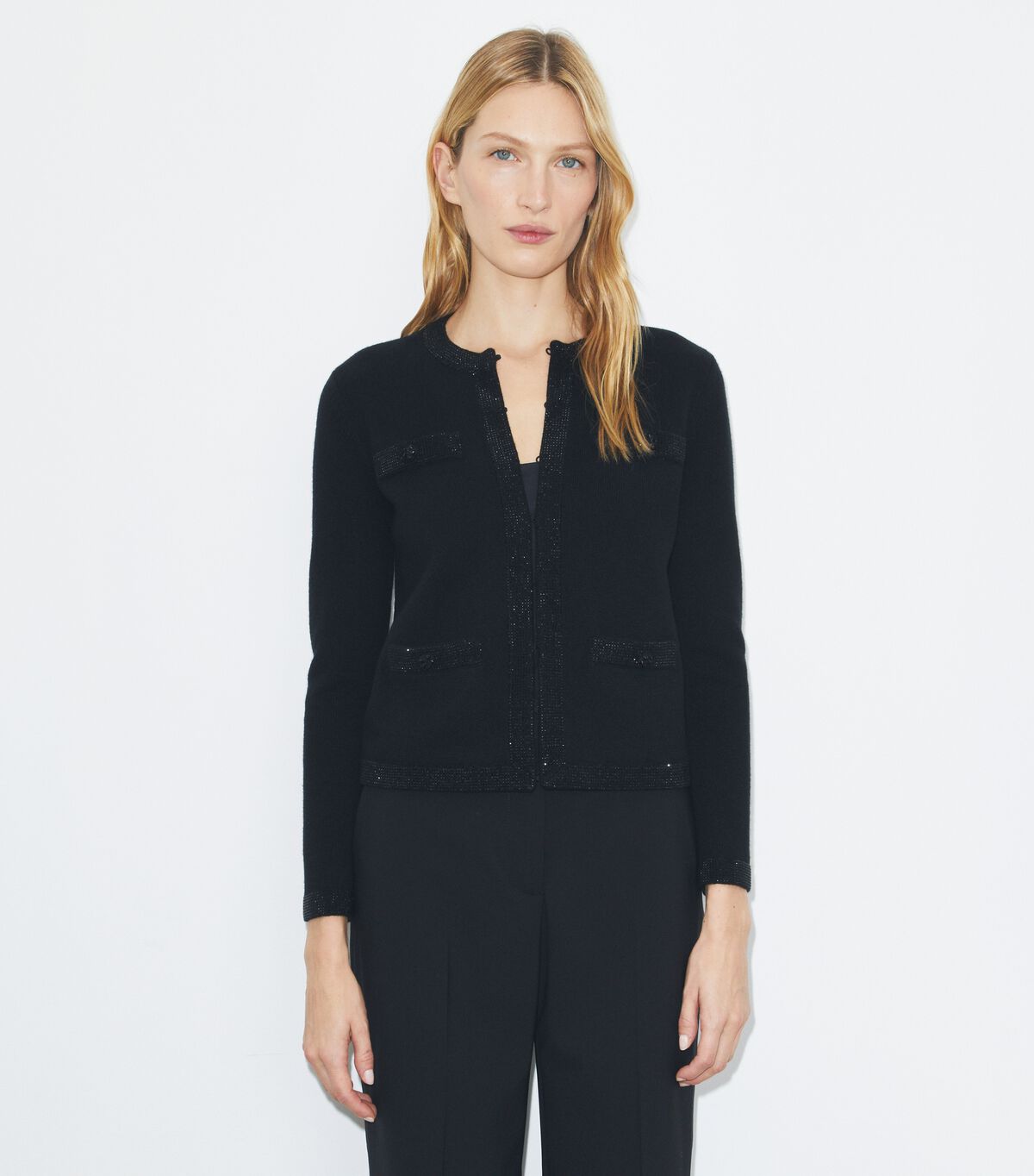 Kendra Embellished Wool Cardigan tory burch kendra embellished wool cardigan