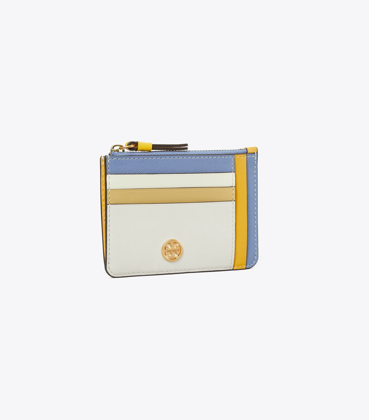 tory burch robinson color block card case