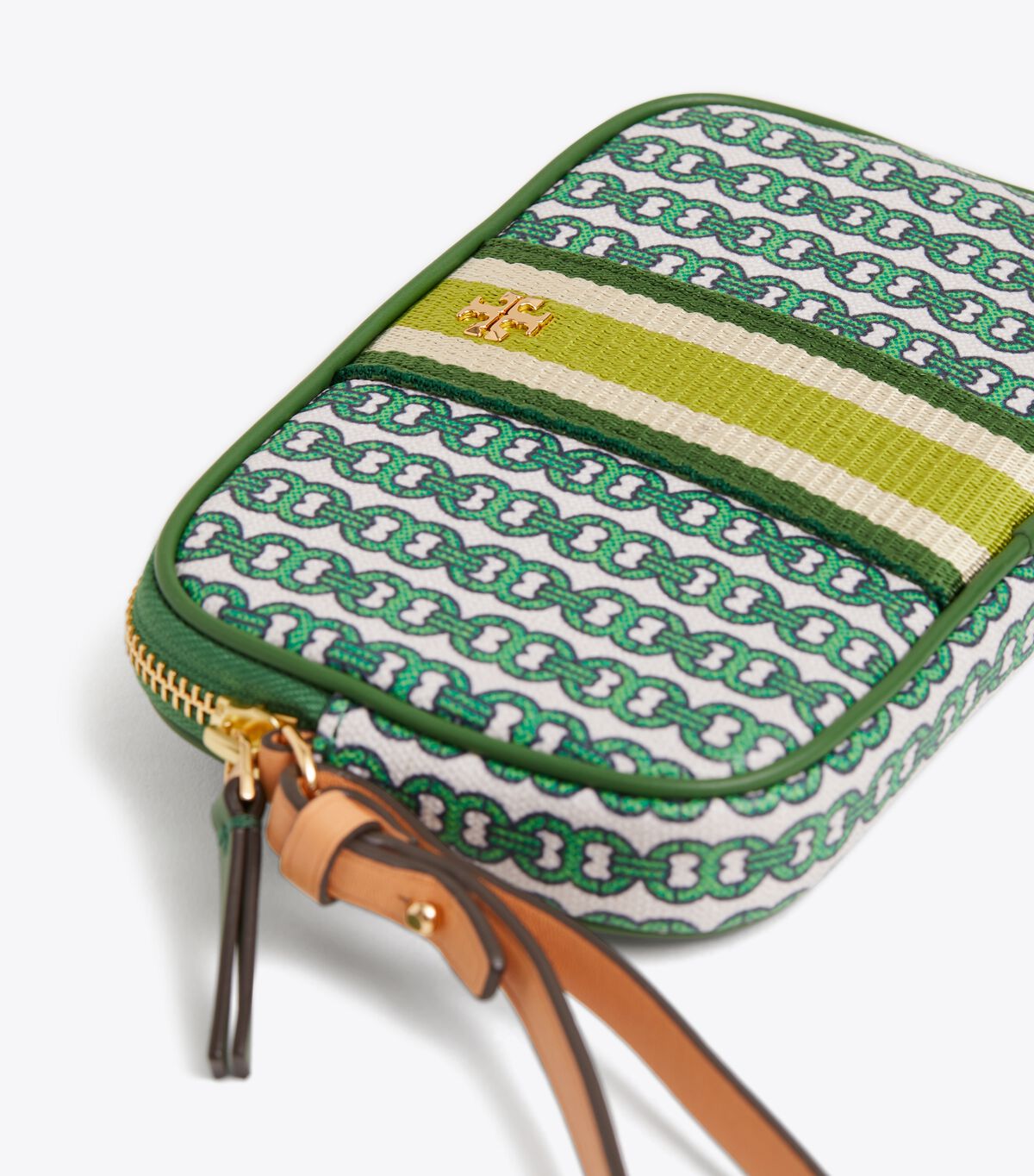 tory burch gemini link canvas wristlet