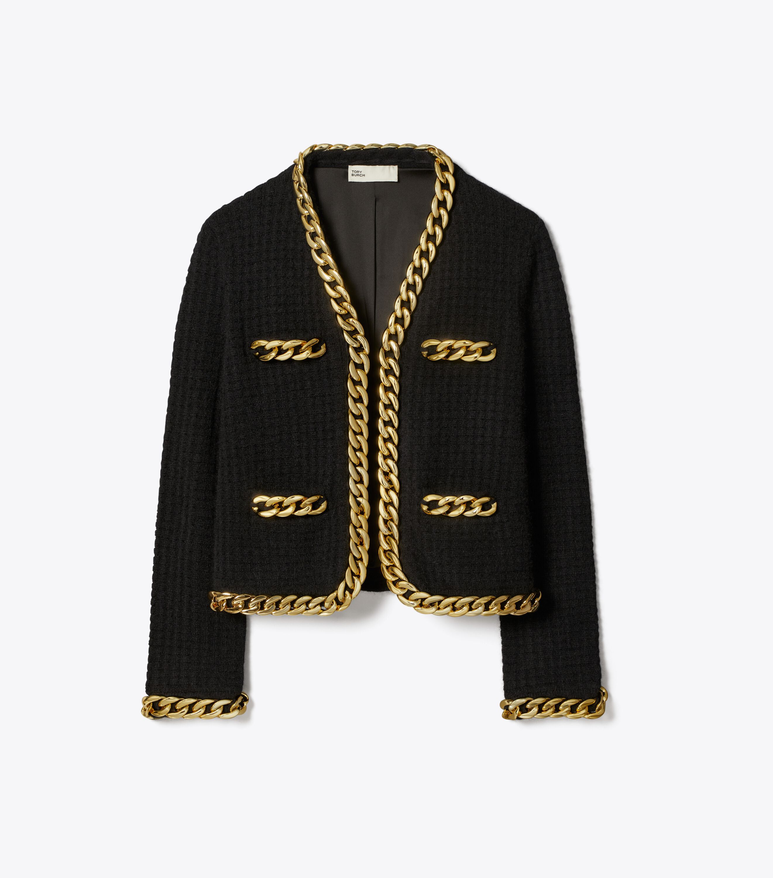 Tory burch tweed cardigan cheap
