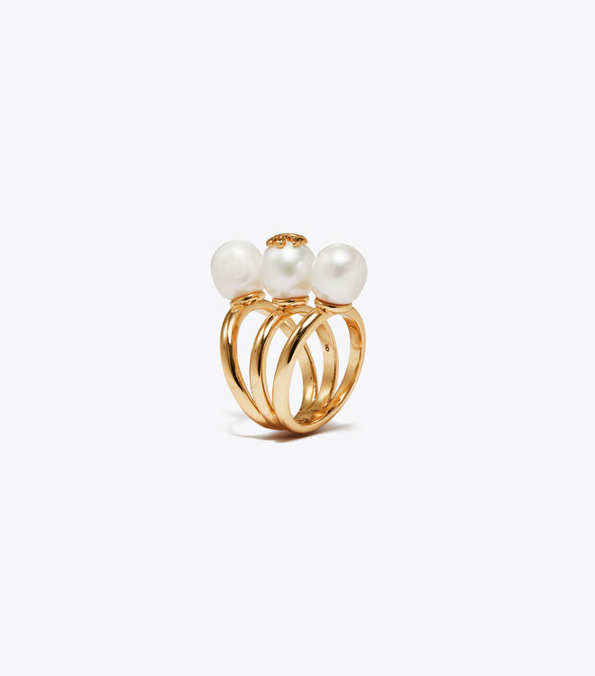 KIRA PEARL STACKABLE RING | Accessories | Tory Burch