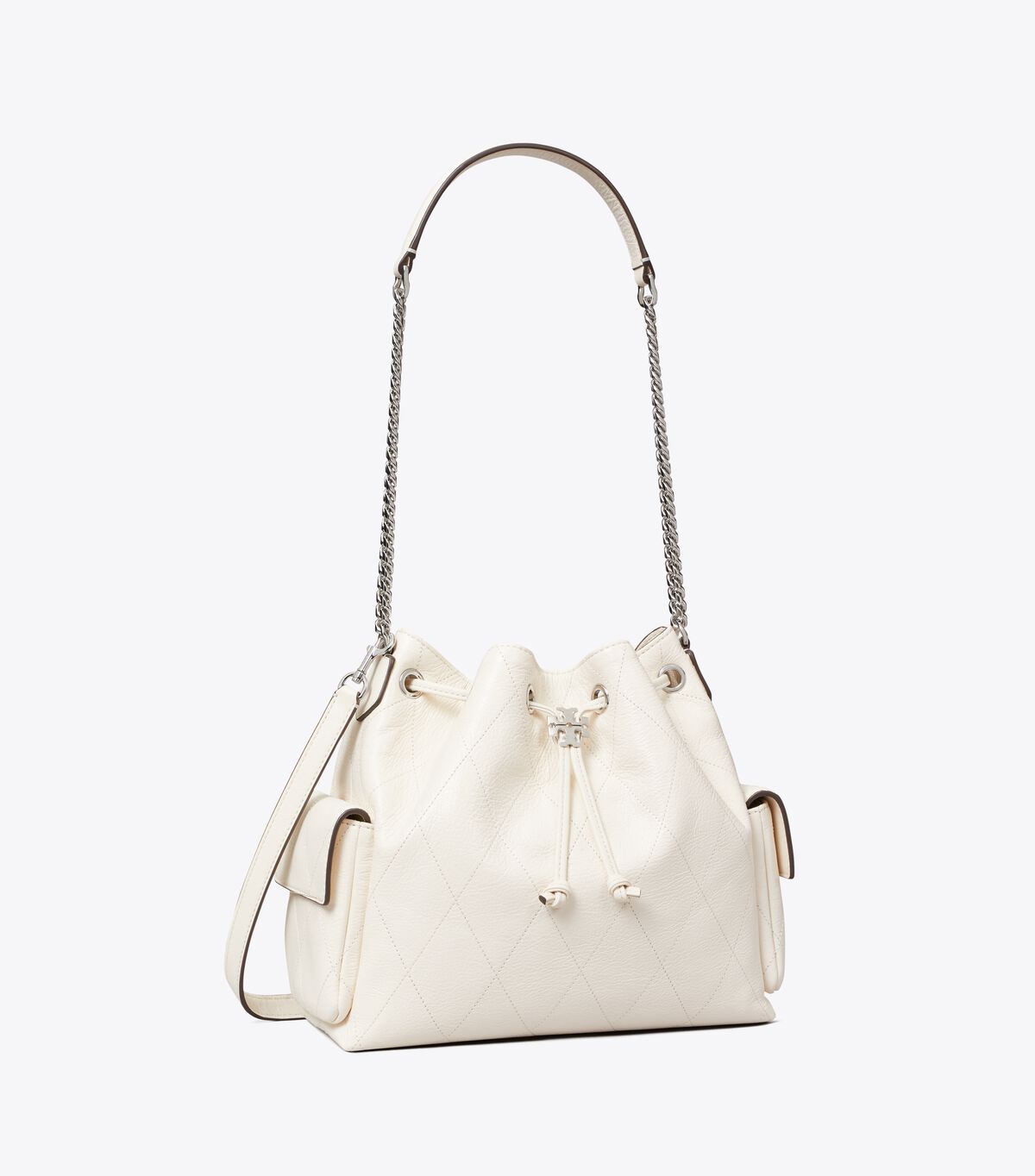 tory burch charlie quilted drawstring shoulder bag