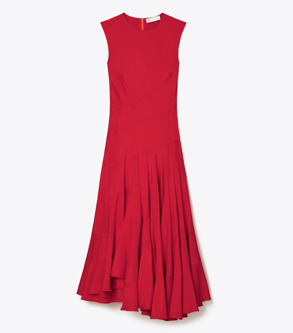 tory burch flared cotton silk dress