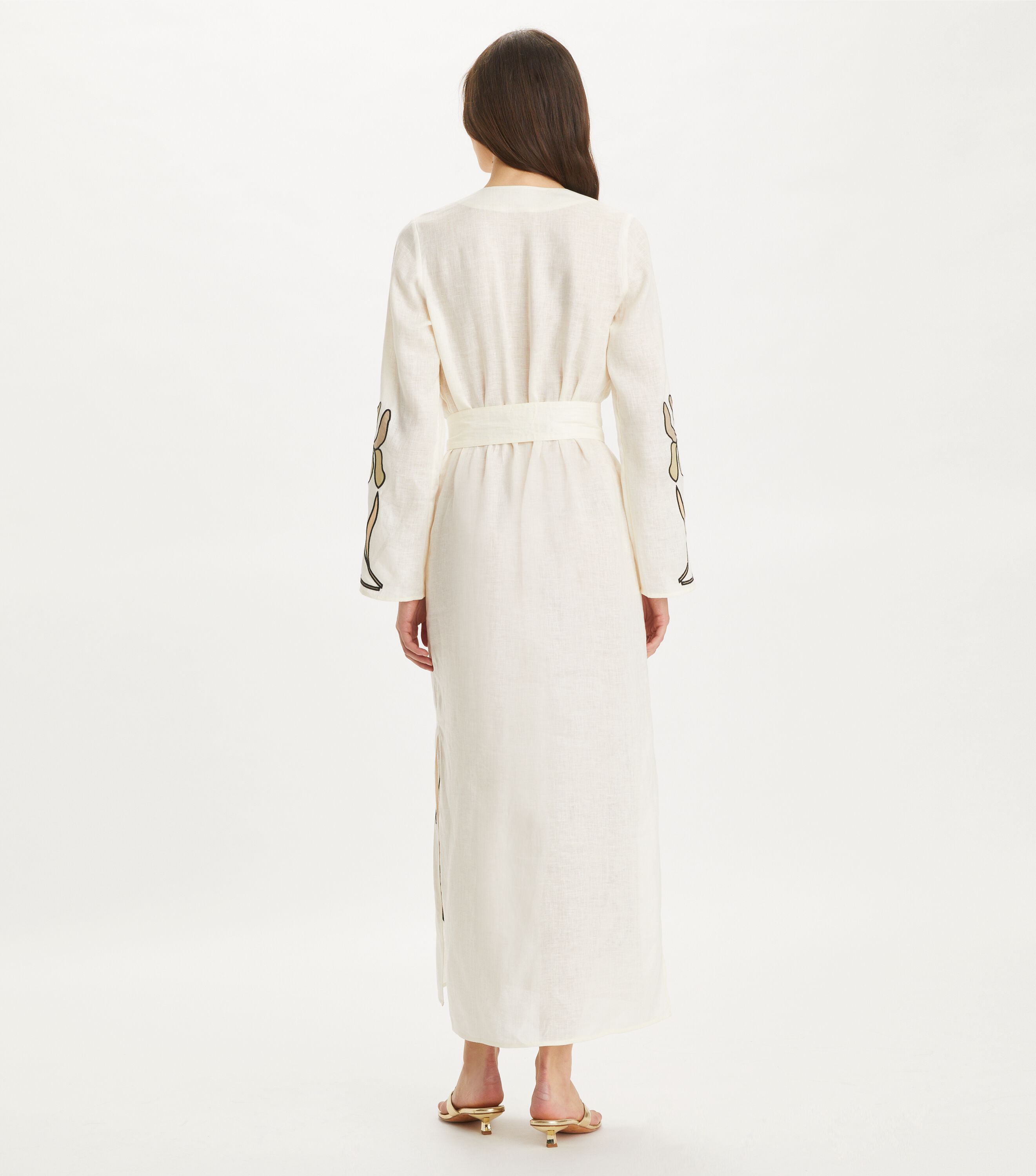Tory Burch Applique Linen Caftan Tory Burch KW