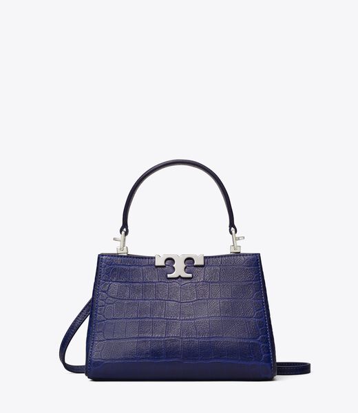 Mini Eleanor Soft Croc-Embossed Satchel tory burch mini eleanor soft croc embossed satchel