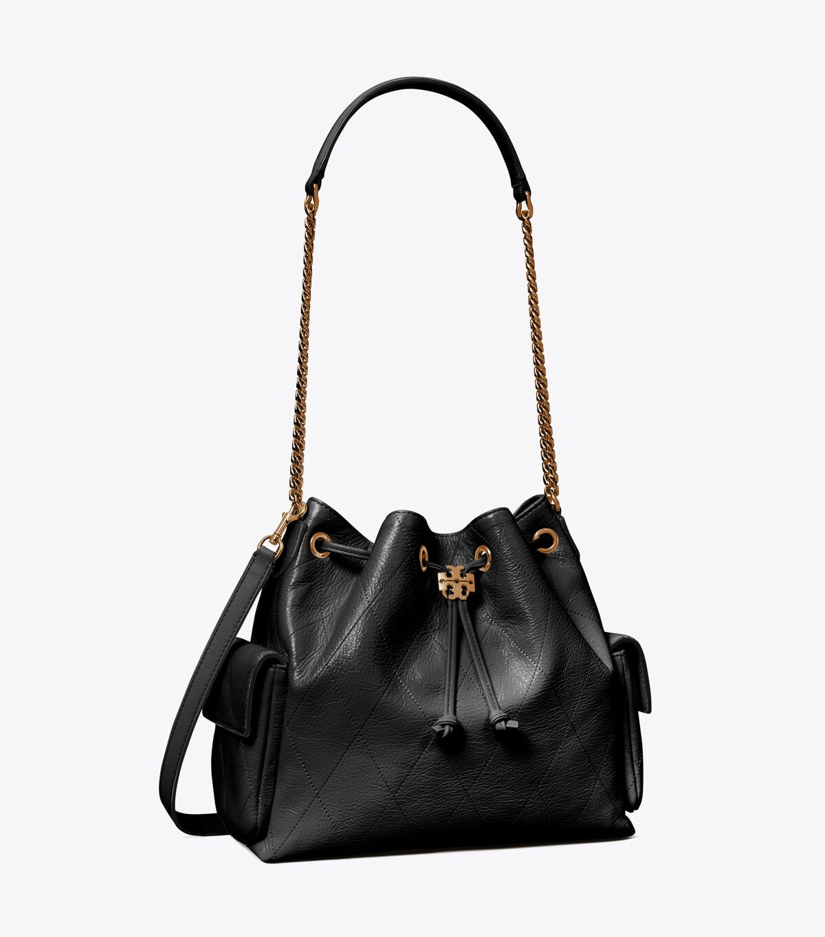 Charlie Quilted Drawstring Shoulder Bag tory burch charlie quilted drawstring shoulder bag